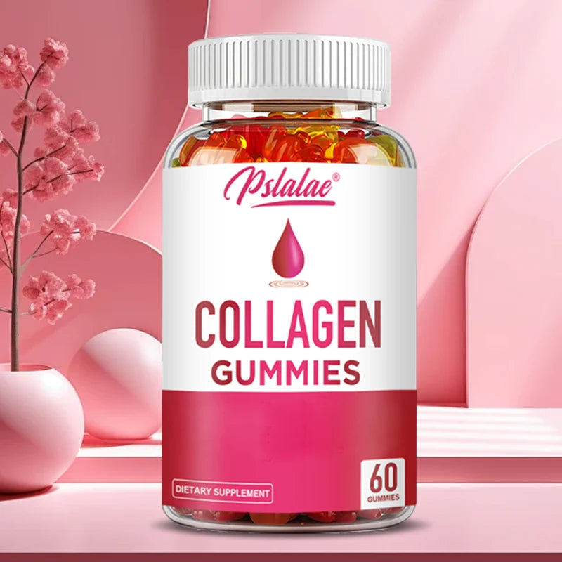 Collagen Gummies - for Hair Growth, Skin Care, Brighten Skin, Supports Bone and Joint Health - 60 Gummies