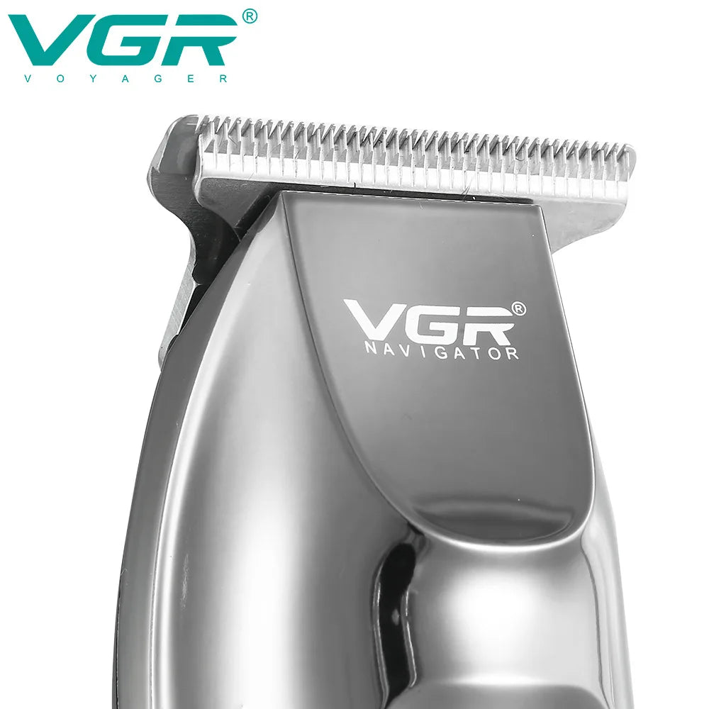 VGR Professional LCD Hair Clipper Electric Hair Trimmer Barber Oil Head Carving Sculpture Trimmer Hair Cutting Machine Tools