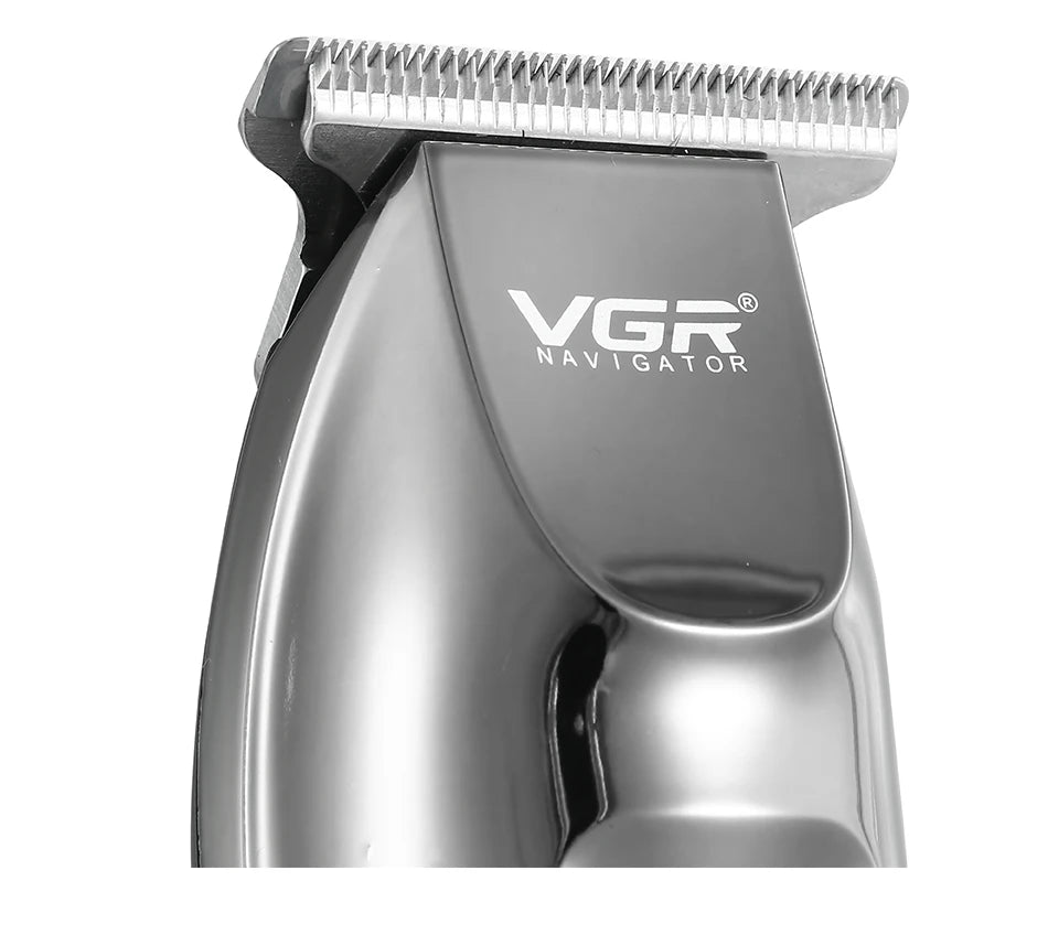 VGR Professional LCD Hair Clipper Electric Hair Trimmer Barber Oil Head Carving Sculpture Trimmer Hair Cutting Machine Tools