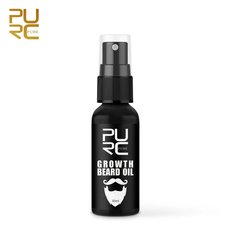 PURC Beard Growth Oil for Men Thicken Soft Nourishing Beard Oil Hair Growth Products Beard Care