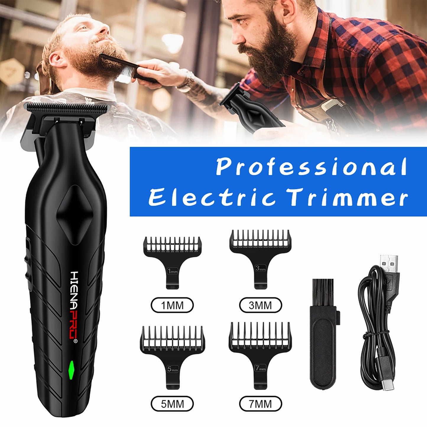 Hiena Pro Hair Clippers Professional Barber Hair Cutting Machine Electric Trimmer Beard Shaving hair cut Trimming Clippers