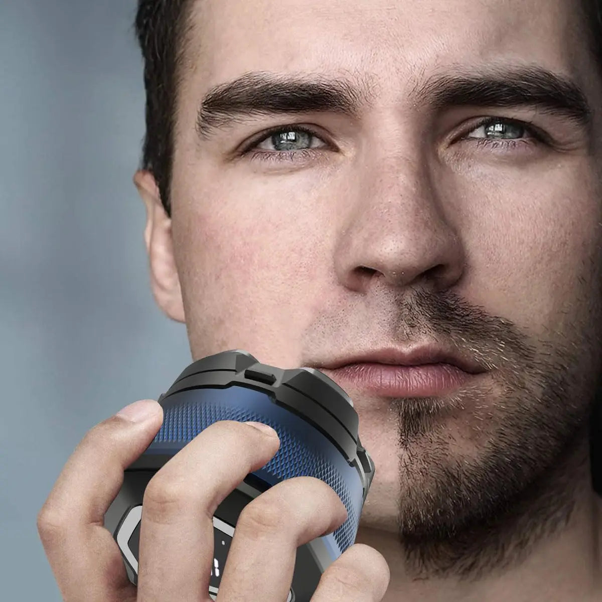 Titanium Electric Shaver-MEN'S Rechargeable Head and Face Shaver, Cordless Shaver, Anti Allergic Wet/dry Shaving