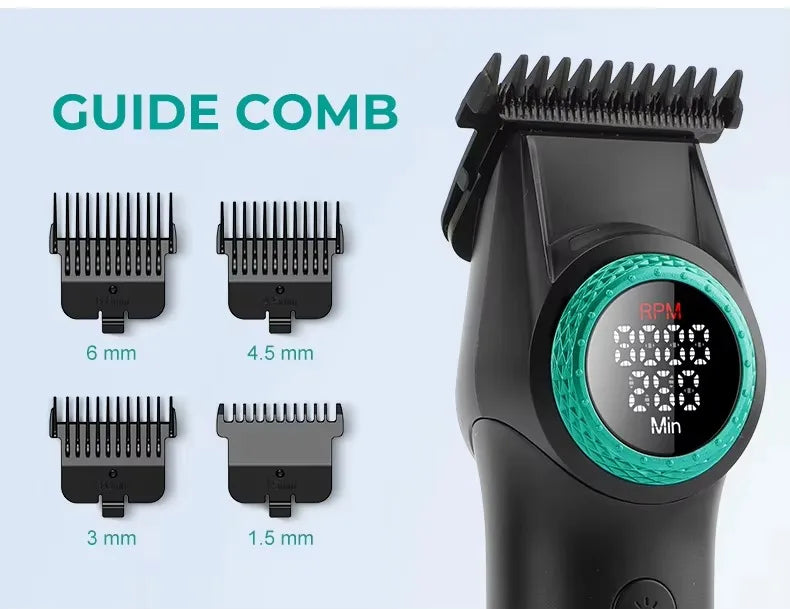 VGR Hair Trimmers Professional Clippers Electric Hair Trimmers Rechargeable Haircut Machine Charging Base Trimmer for Men V-977