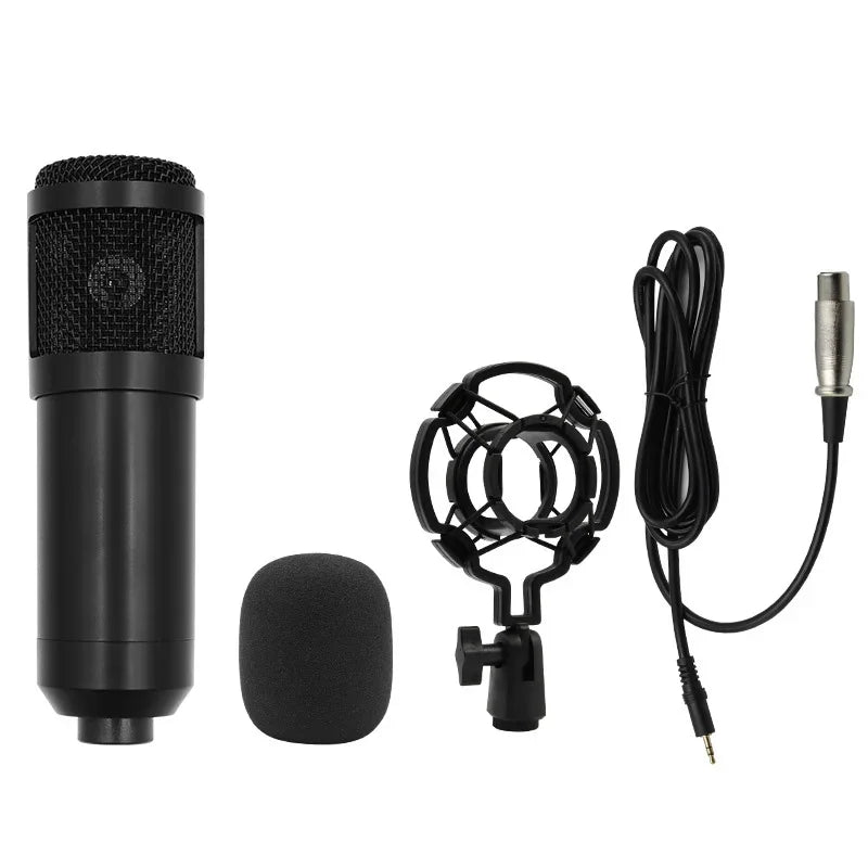 Profissional V8 Audio Sound Card Podcast Condenser Microphone Set/v8 Sound Card Live Streaming Recording Equipment Microphone