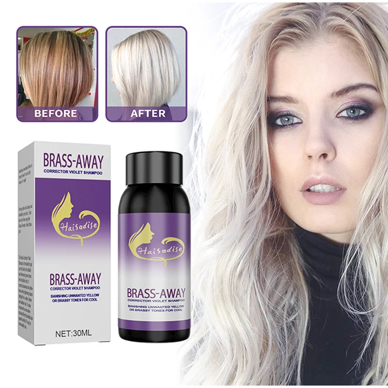 Grey Fixing Shampoo Grey Hair Long Lasting Mild Non-irritating Bleach Fading Hair Dye Hair Care Shampoo