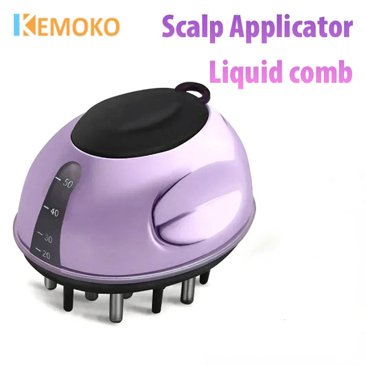 Scalp Applicator Hair Regrowth Styling Solution Guide Comb Hexagon Oil Roller Ball Massage Comb Head Massage Relaxation Tools