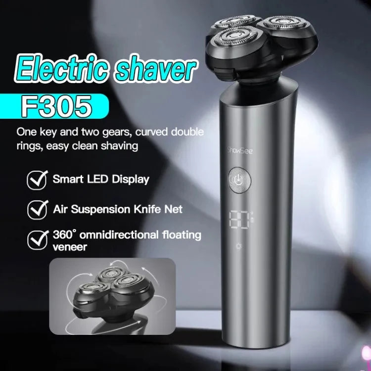 ShowSee Electric Shaver for Men Auto Beard Shaving Machine for Men Beard Trimmer Razor IPX7 360° 3D Floating Cutter Head