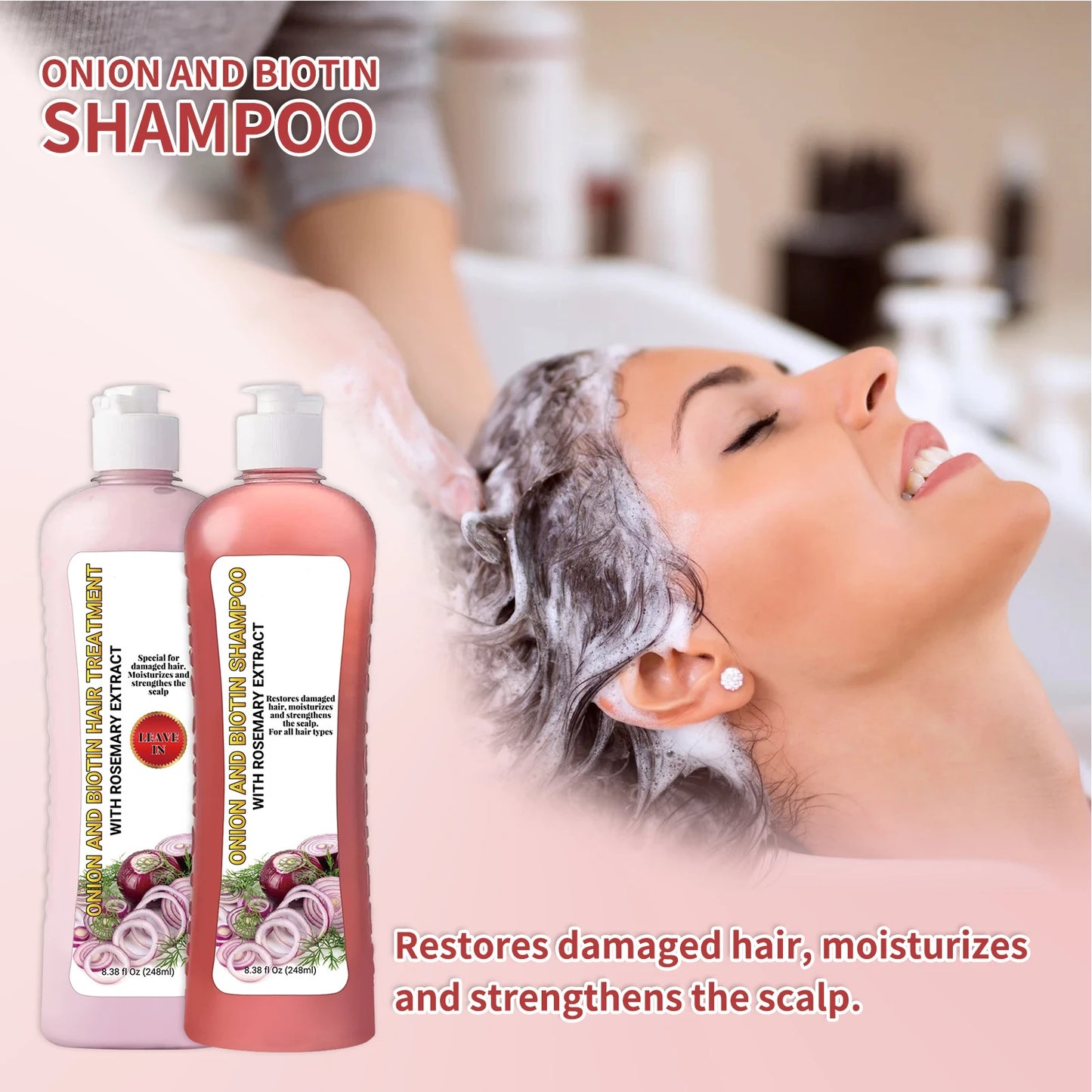 Hair Shampoo Hair Conditioner Hydrating Argan Oil Nourishing Moisturizing Hair Shampoo For Curly Straight & Damaged Hair