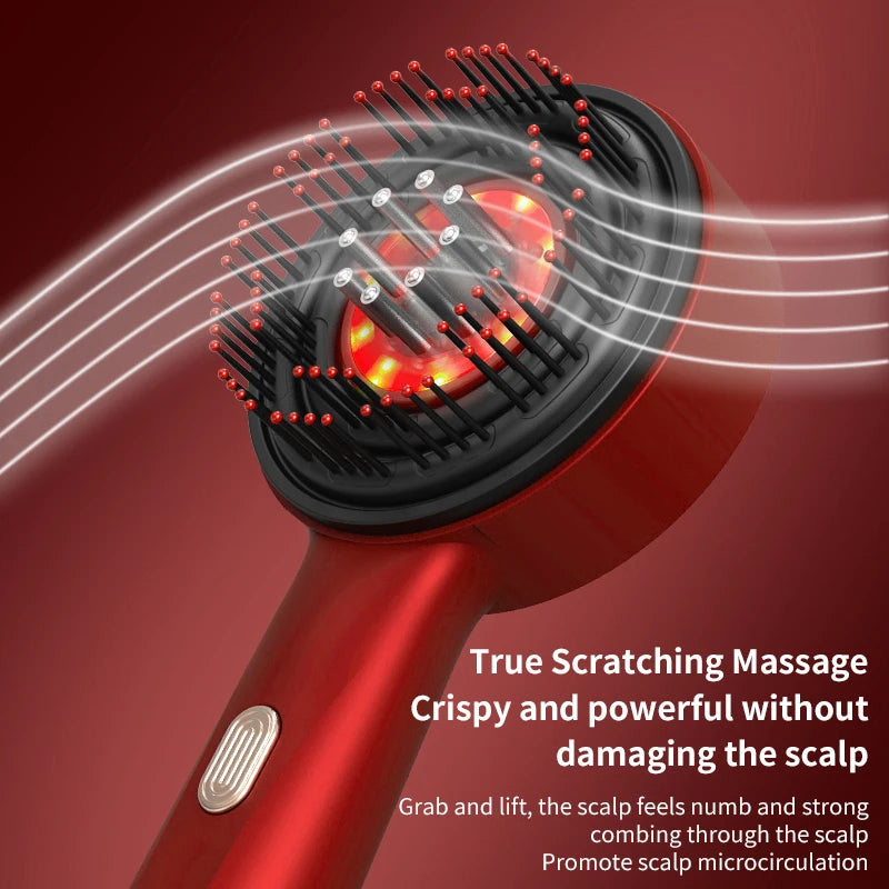 Scalp Massage Comb 630nm Infrared Light Head Massager for Hair Growth Medicine Scalp Oil Applicator Anti-Hair Loss Hair Care