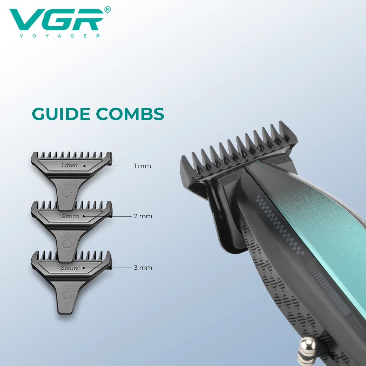 VGR Professional Hair Trimmer Electric Haircut Machine Rechargeable Hair Clipper 9000 RPM LED Display Hair Trimmer for Men V-992