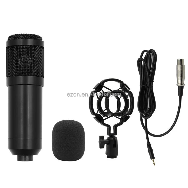 Profissional V8 Audio Sound Card Podcast Condenser Microphone Set/v8 Sound Card Live Streaming Recording Equipment Microphone