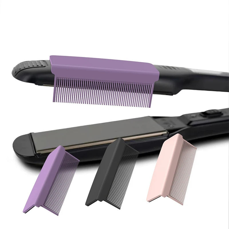 1Pc Carbon Fiber Plastic Electric Splint Straight Hair Comb Hair Gallery Comb Home Styling Straightening Hair Tool Barber Comb