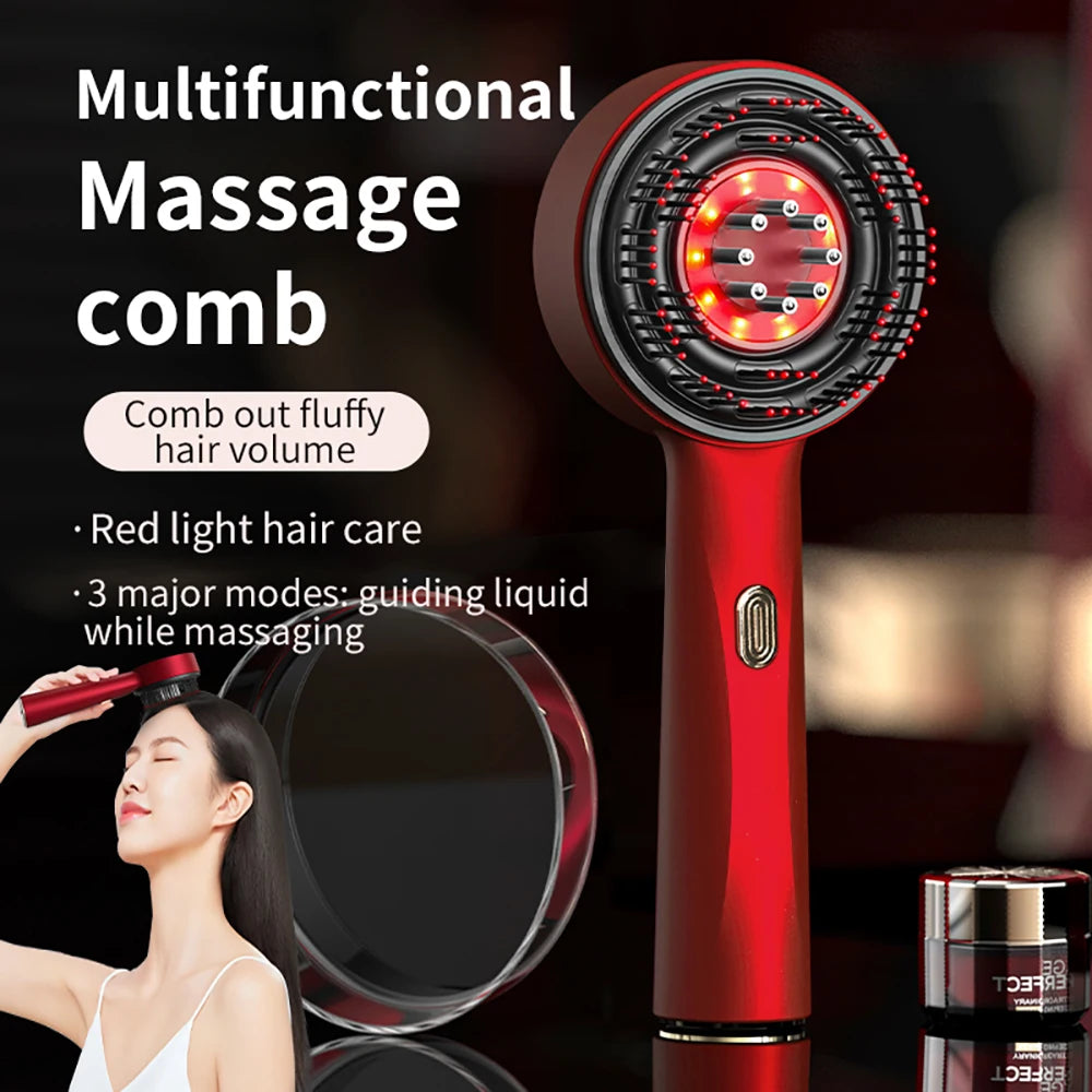 Scalp Massage Comb 630nm Infrared Light Head Massager for Hair Growth Medicine Scalp Oil Applicator Anti-Hair Loss Hair Care