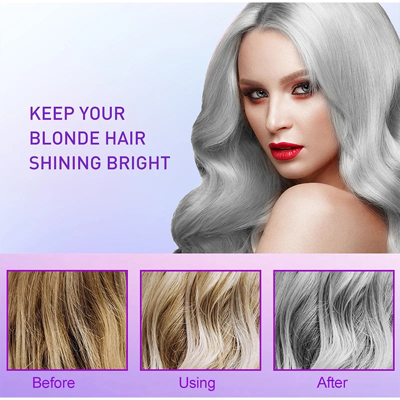 Grey Fixing Shampoo Grey Hair Long Lasting Mild Non-irritating Bleach Fading Hair Dye Hair Care Shampoo