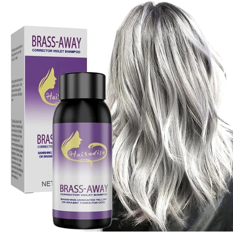 Grey Fixing Shampoo Grey Hair Long Lasting Mild Non-irritating Bleach Fading Hair Dye Hair Care Shampoo