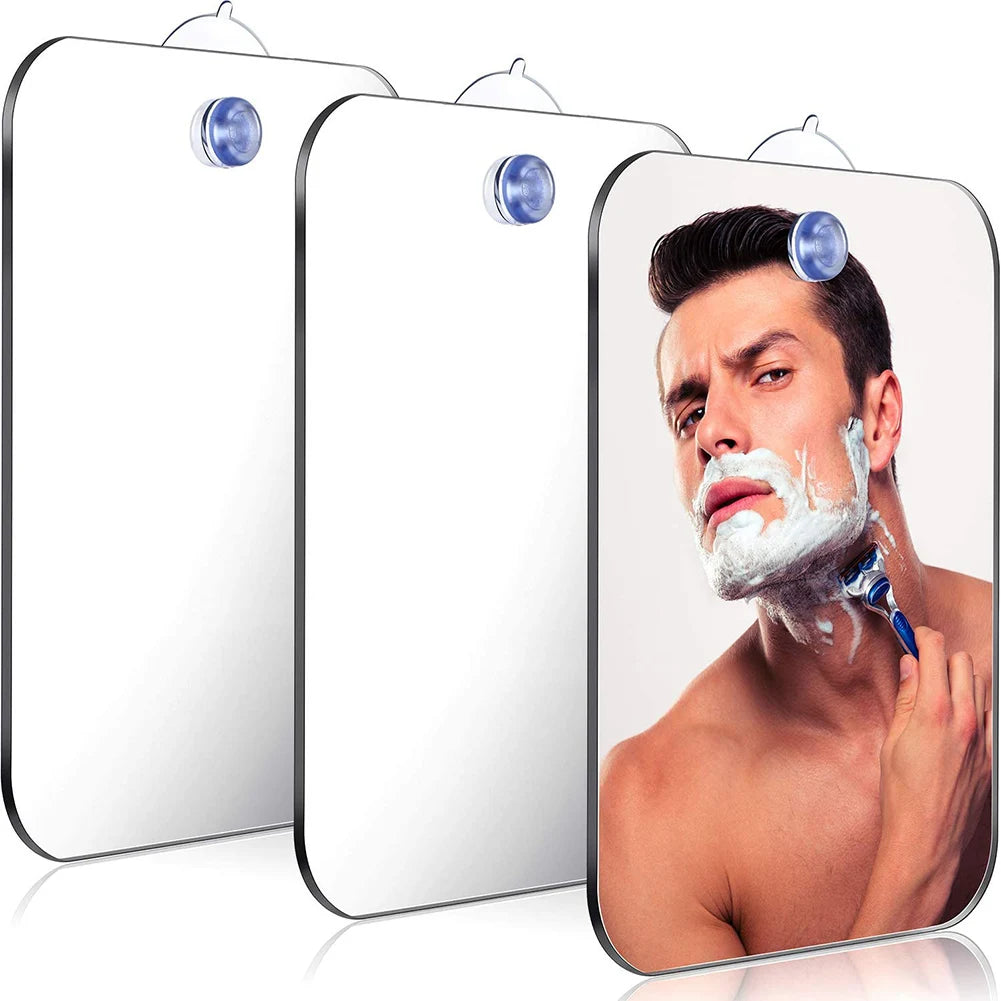 Acrylic Makeup Mirror Bath Shaving Pocket Travel Makeup Mirror Women Hand Mirror Bathroom Face Shave Shower Accessories