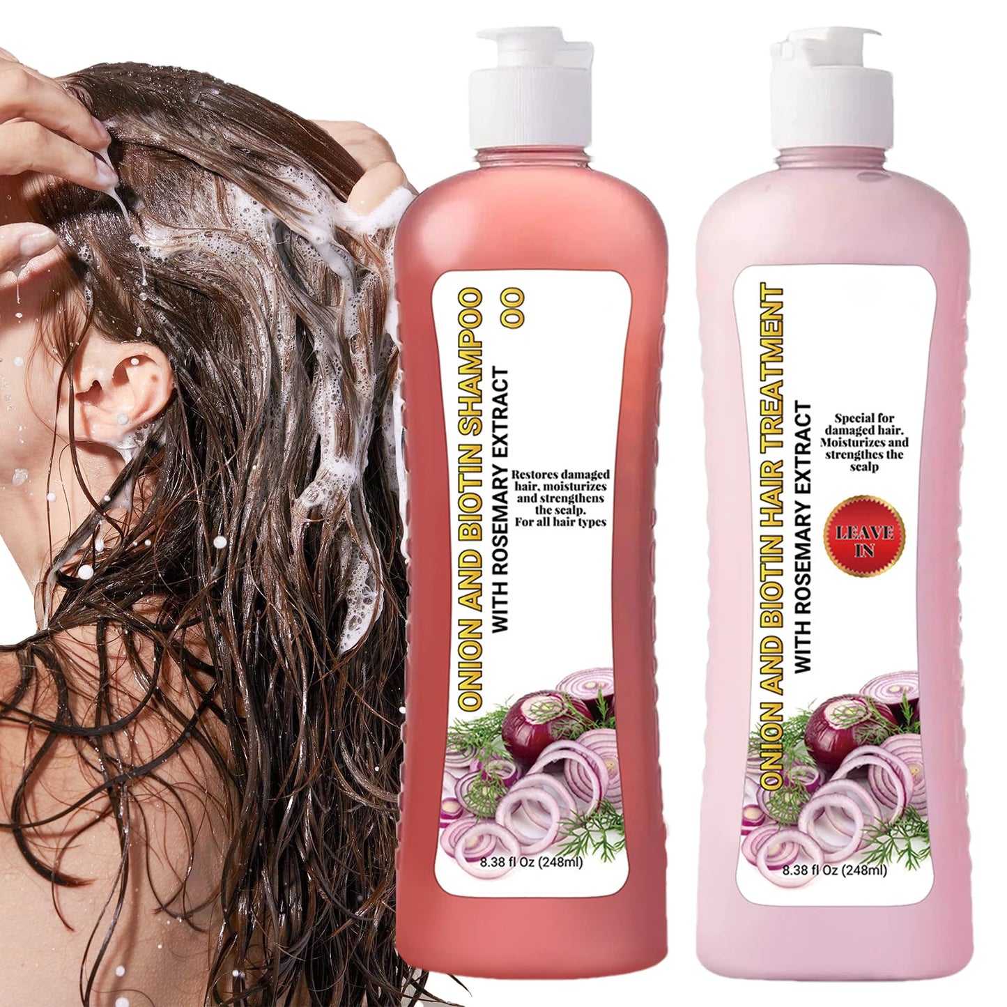 Hair Shampoo Hair Conditioner Hydrating Argan Oil Nourishing Moisturizing Hair Shampoo For Curly Straight & Damaged Hair