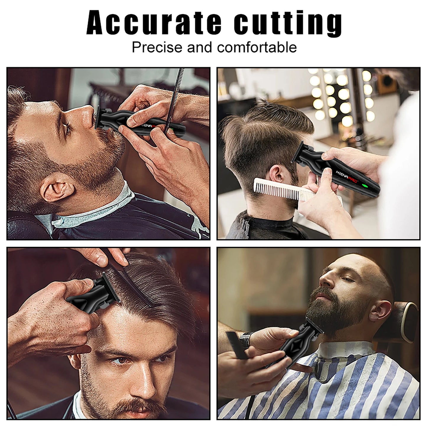 Hiena Pro Hair Clippers Professional Barber Hair Cutting Machine Electric Trimmer Beard Shaving hair cut Trimming Clippers